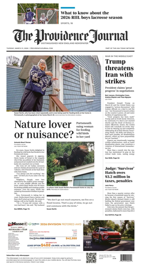 Cover of The Providence Journal