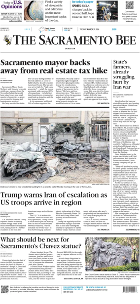 Cover of The Sacramento Bee