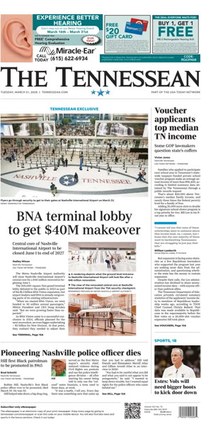 Cover of The Tennessean