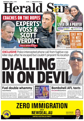 Cover of Herald Sun