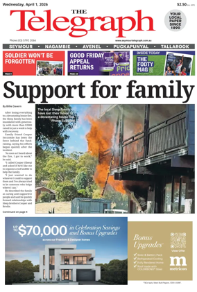 Cover of Seymour Telegraph