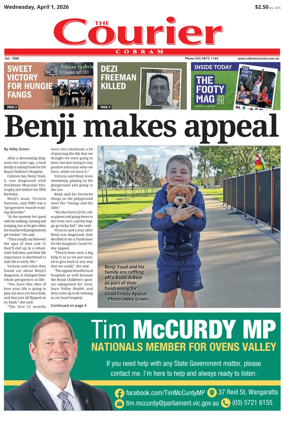 Cover of The Cobram Courier