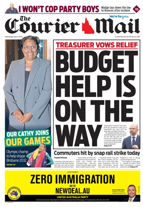 Cover of The Courier-Mail