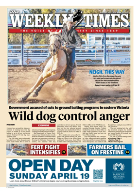 Cover of Weekly Times