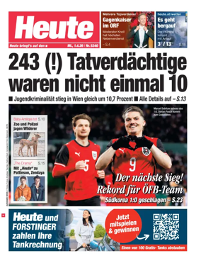 Cover of Heute - Wien Ausgabe