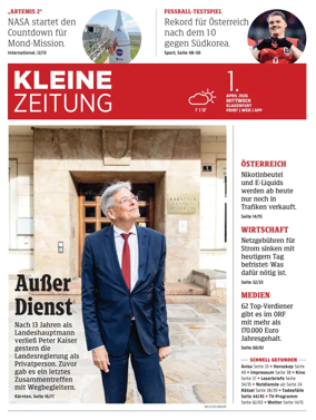 Cover of Kleine Zeitung Kaernten
