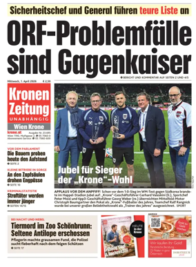 Cover of Kronen Zeitung