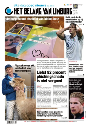 Cover of Het Belang van Limburg