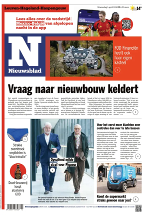 Cover of Het Nieuwsblad