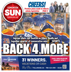 Cover of Edmonton Sun