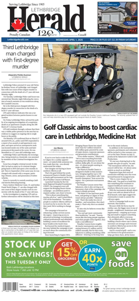 Cover of Lethbridge Herald
