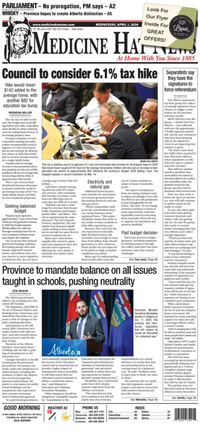 Cover of Medicine Hat News