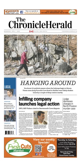 Cover of The Chronicle Herald (Provincial)