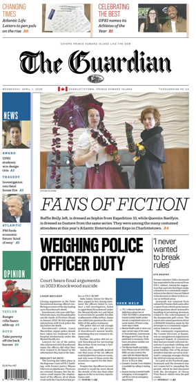 Cover of The Guardian (Charlottetown)