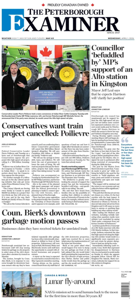 Cover of The Peterborough Examiner