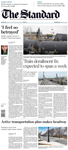 Cover of The Standard (St. Catharines)