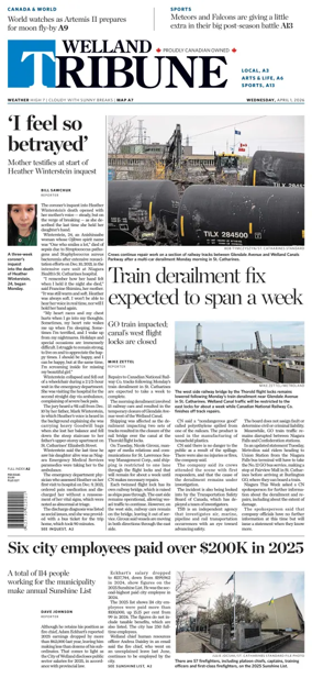 Cover of The Welland Tribune