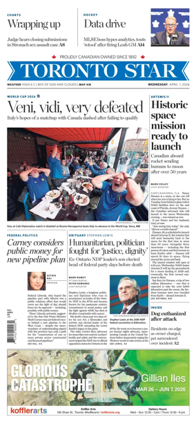 Cover of Toronto Star