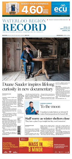 Cover of Waterloo Region Record