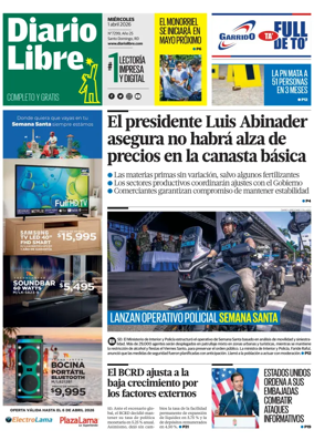 Cover of Diario Libre (Republica Dominicana)