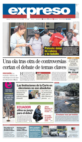 Cover of Diario Expreso