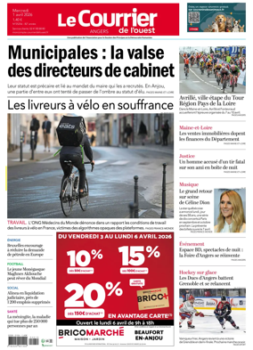 Cover of Le Courrier de l’Ouest (Angers)