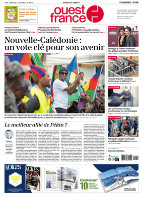 Cover of Ouest-France (Fougeres Vitre)