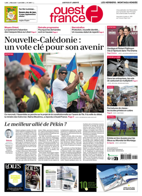 Cover of Ouest France (Les Herbiers / Montaigu)