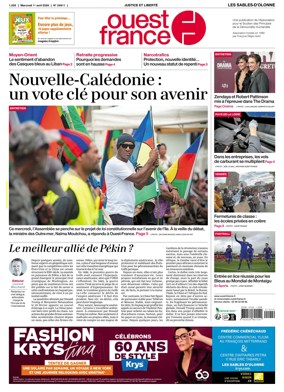 Cover of Ouest France (Les Sables-d'Olonne)