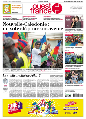 Cover of Ouest France (Nantes / Sud-Loire / Vignoble)