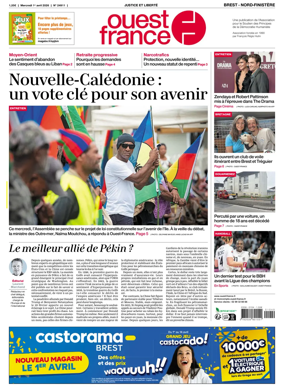 Cover of Ouest France (Nord-Finistere)