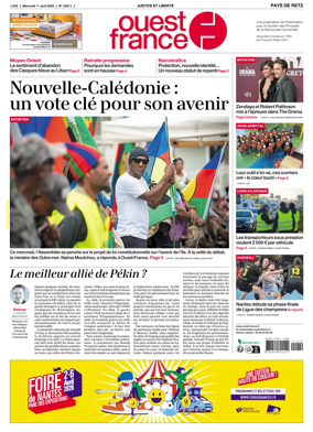 Cover of Ouest France (Pornic / Pays de Retz)