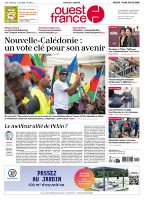 Cover of Ouest France (Redon / Pays de Vilaine)