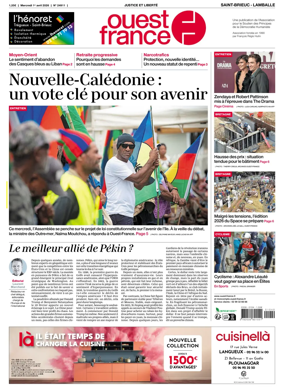 Cover of Ouest-France (Saint-Brieuc Lamballe)