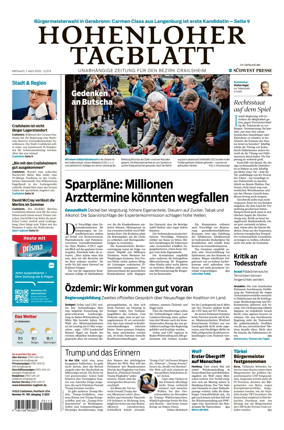 Cover of Hohenloher Tagblatt