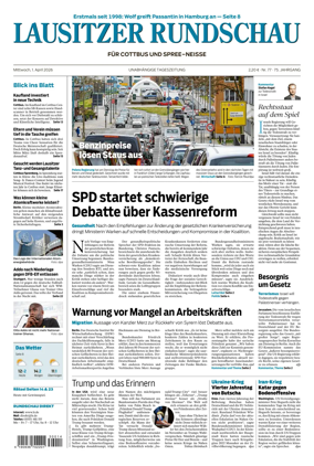 Cover of Lausitzer Rundschau