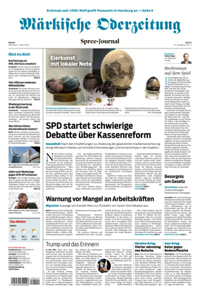 Cover of Markische Oderzeitung Erkner