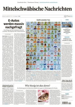 Cover of Mittelschwaebische Nachrichten