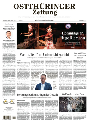 Cover of Ostthuringer Zeitung (Posneck)