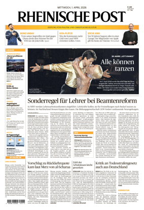 Cover of Rheinische Post Duisburg