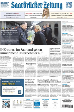 Cover of Saarbruecker Zeitung