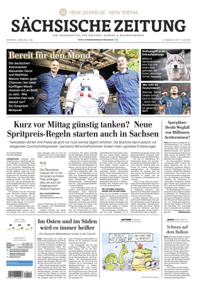 Cover of Sachsische Zeitung (Bautzen Kamenz & Bischofswerda)