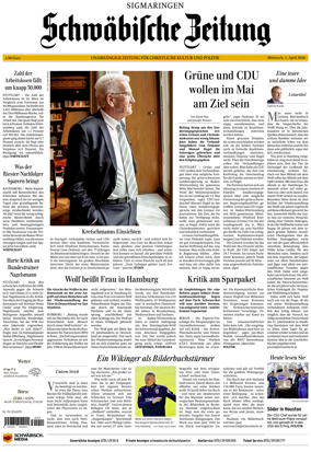 Cover of Schwabische Zeitung (Sigmaringen)