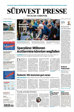 Cover of SUDWEST PRESSE - Neckar-Chronik