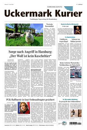 Cover of Templiner Zeitung