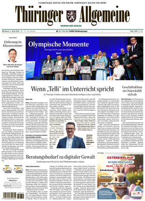 Cover of Thuringer Allgemeine (Weimar)