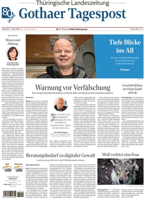 Cover of Thuringische Landeszeitung (Gotha)