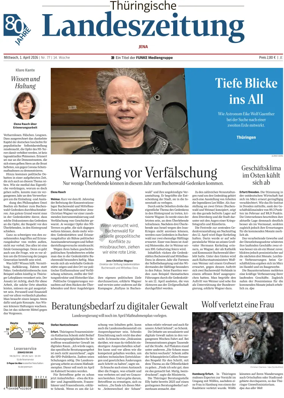 Cover of Thuringische Landeszeitung (Jena)