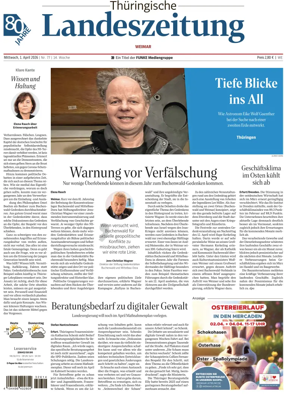Cover of Thuringische Landeszeitung (Weimar)