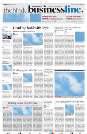 Cover of BusinessLine (Chennai)